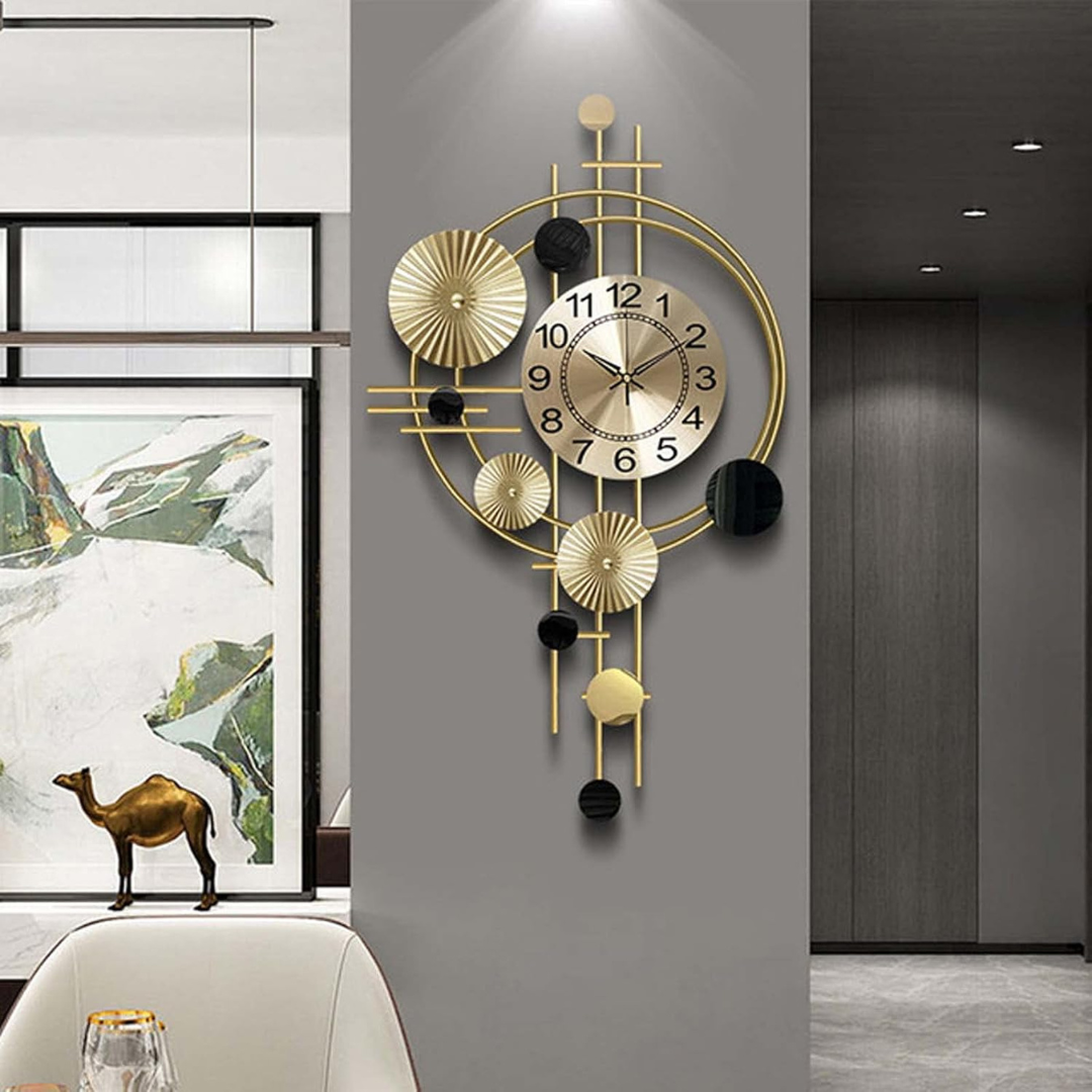 Reloj de pared grande de metal Vornix | Euroselle