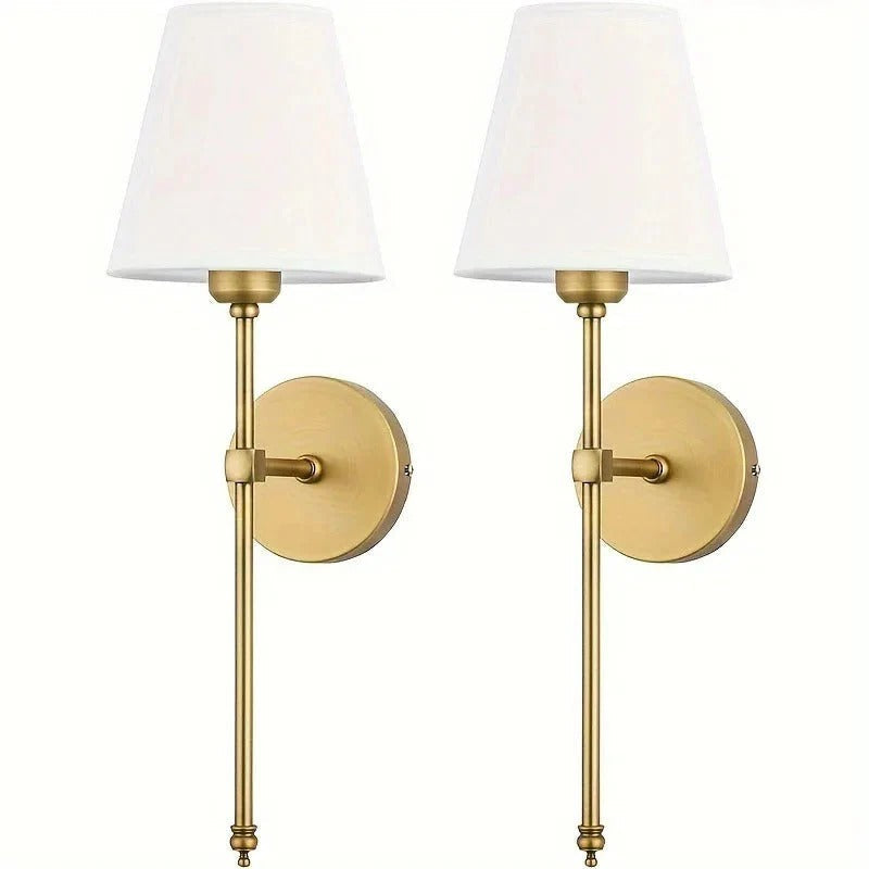 Trådlösa vägglampor, 2-pack | Euroselle