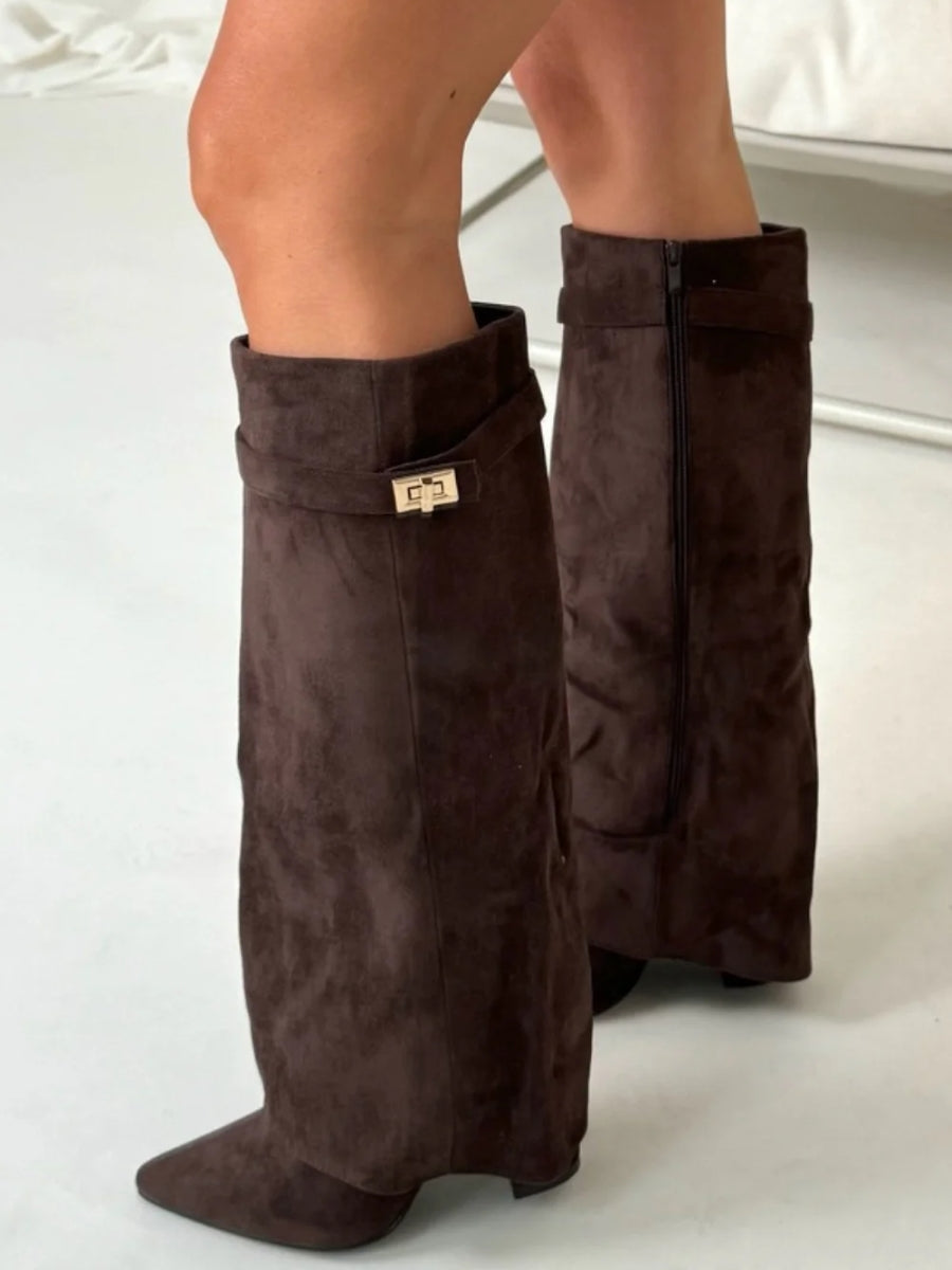 Chaussures en cuir pour femmes avec détails dorés | Port quotidien | Euroselle