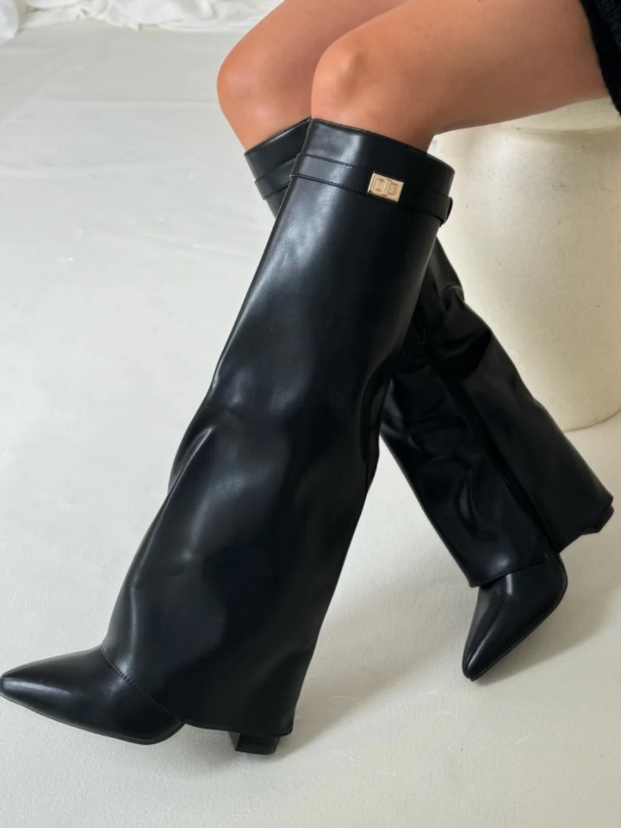 Chaussures en cuir pour femmes avec détails dorés | Port quotidien | Euroselle