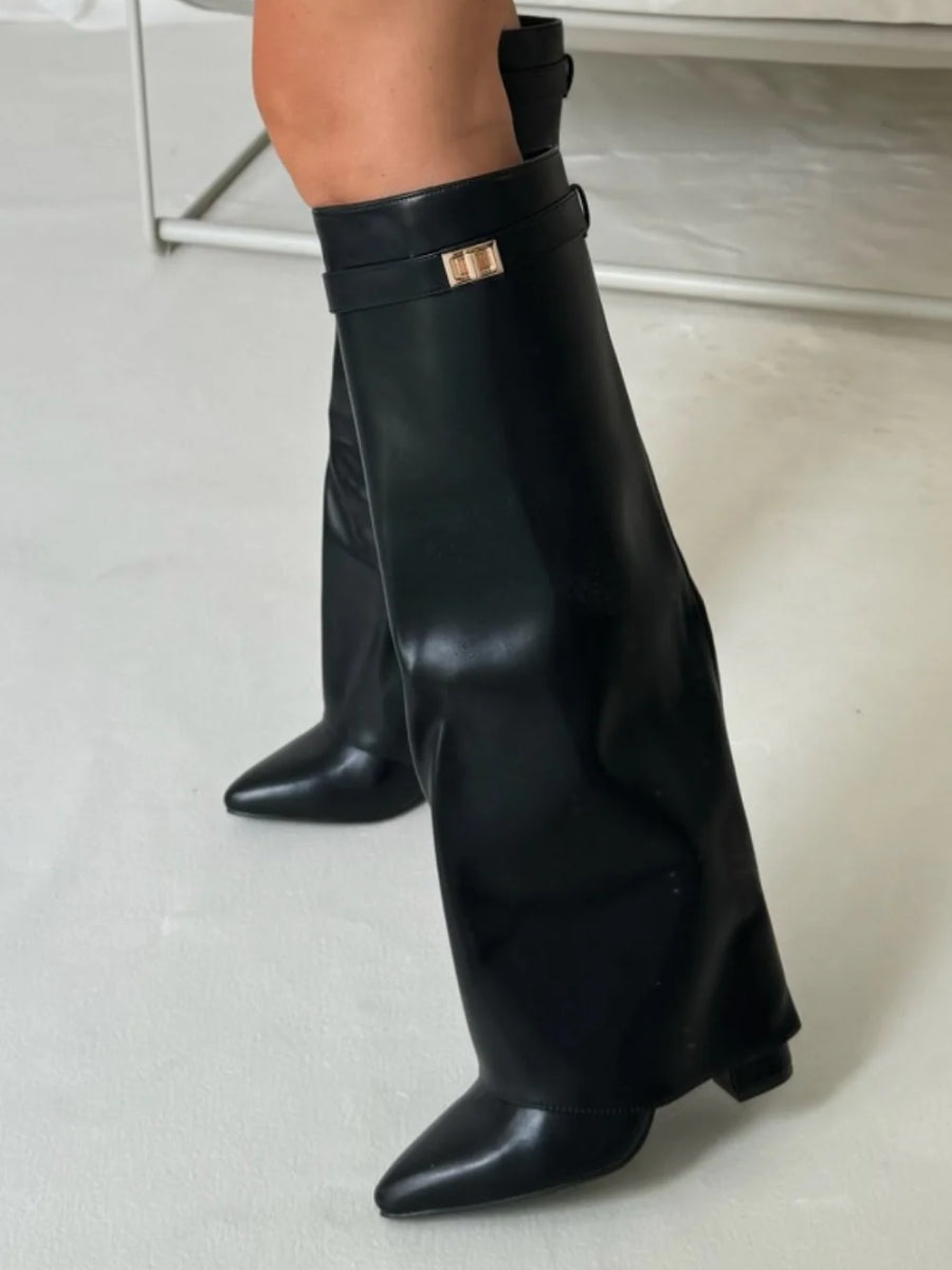 Chaussures en cuir pour femmes avec détails dorés | Port quotidien | Euroselle