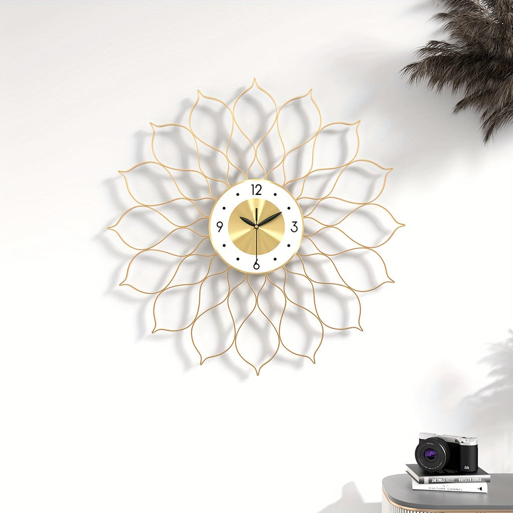 Goldene hohle Luxus-Wanduhr - Euroselle