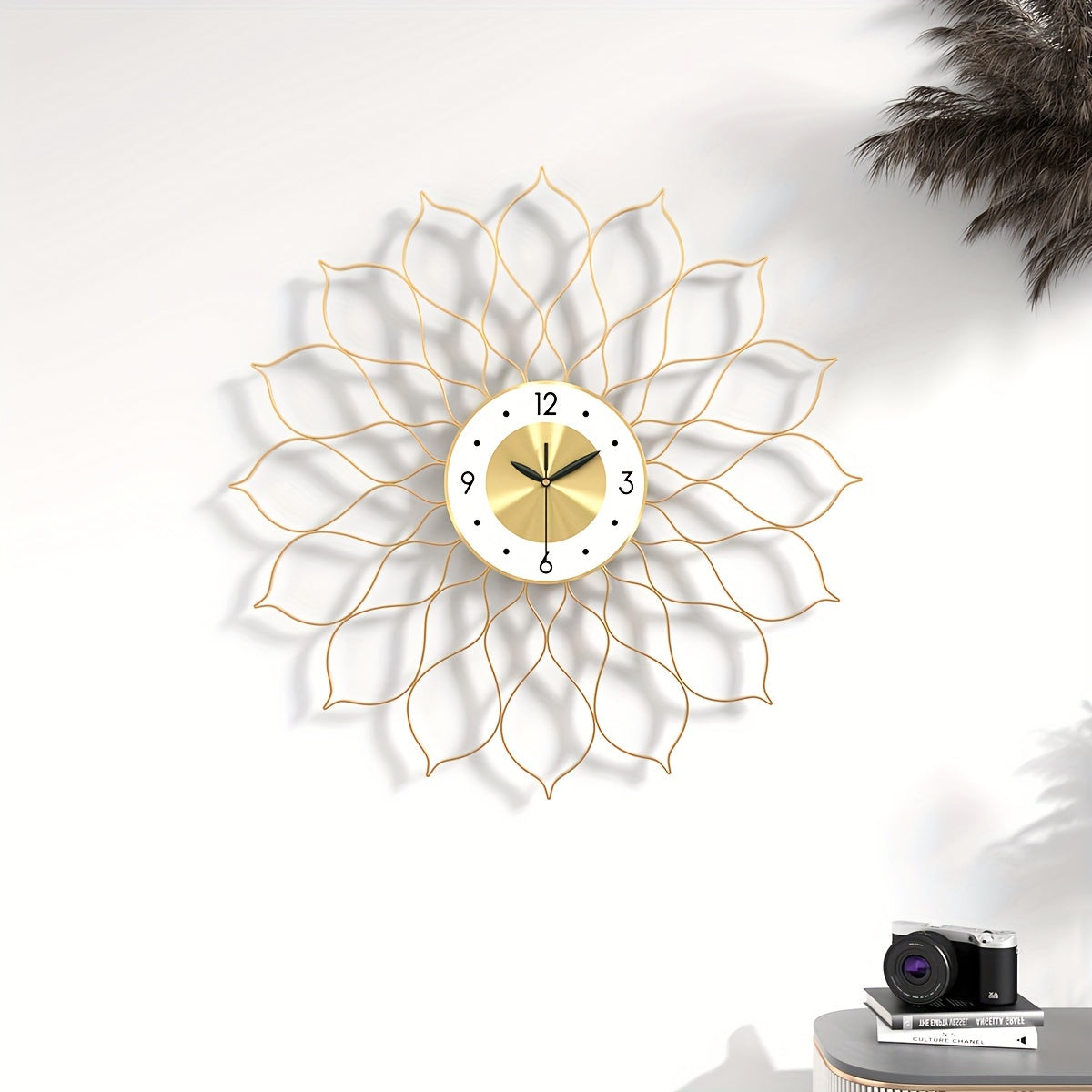 Goldene hohle Luxus-Wanduhr - Euroselle