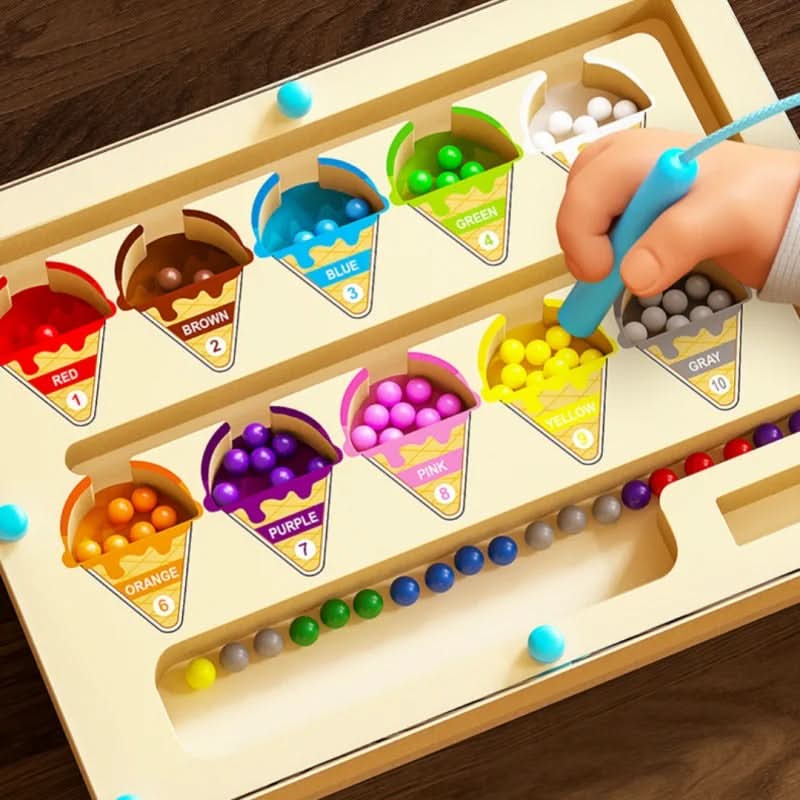 BrightPath ColorQuest magnetisch bordspel - doolhof met kleuren en cijfers, vanaf 3 jaar