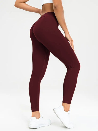 Pantalon de Yoga Femme – Taille Haute Gainant & Haute Élasticité