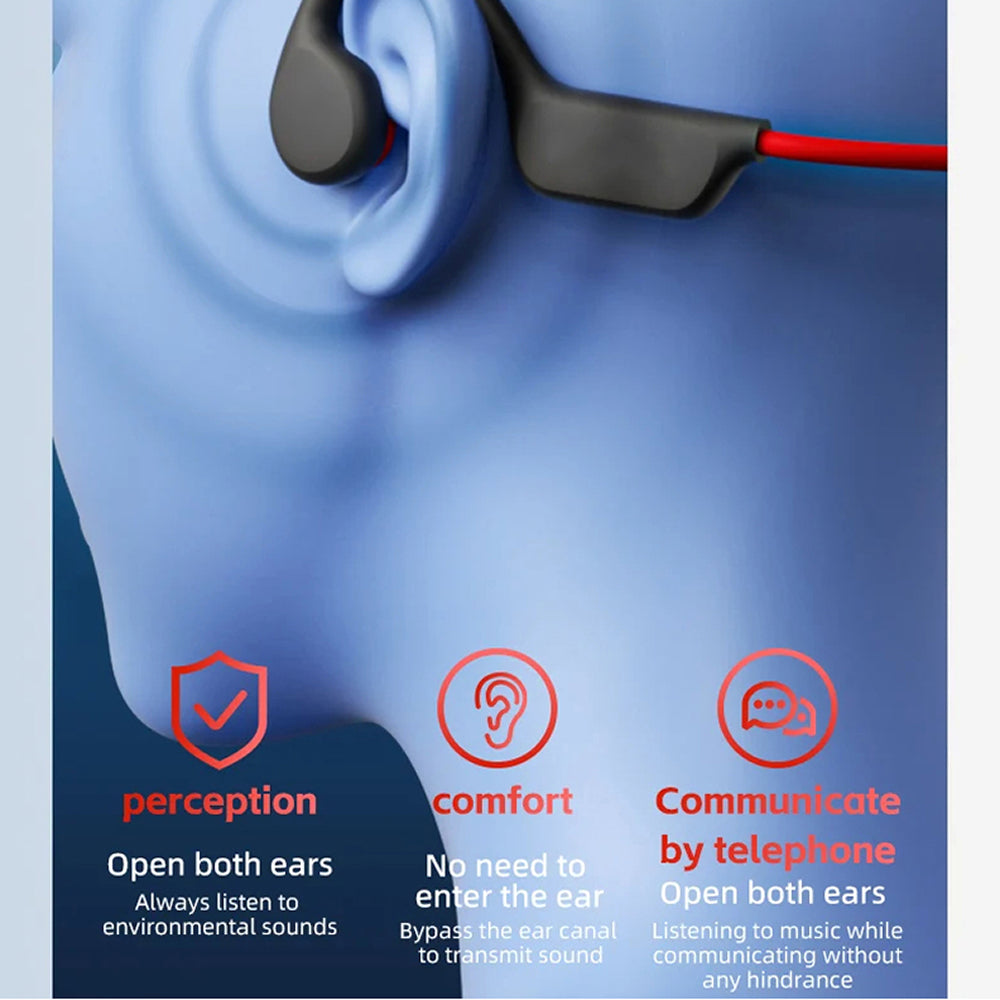 Bone Conduction Swim Headphones — 32GB, IPX8 Waterproof Rating