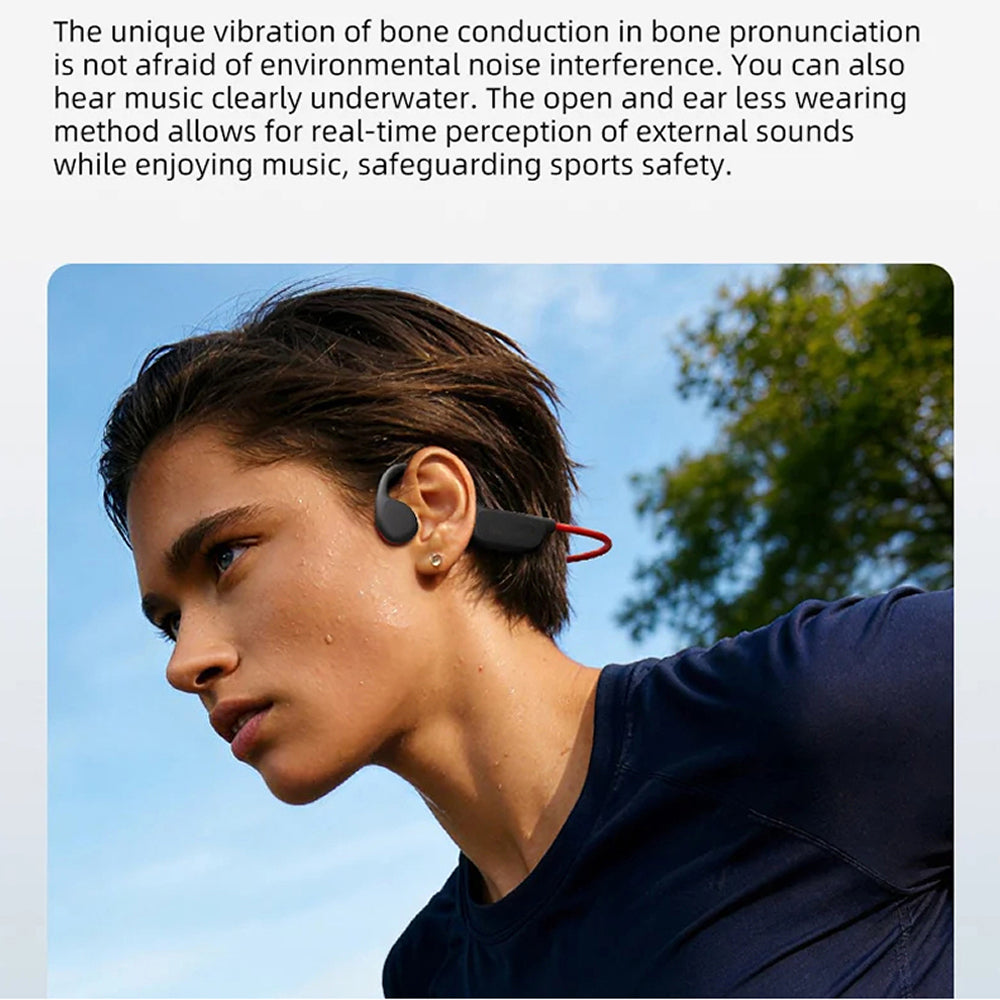 Bone Conduction Swim Headphones — 32GB, IPX8 Waterproof Rating