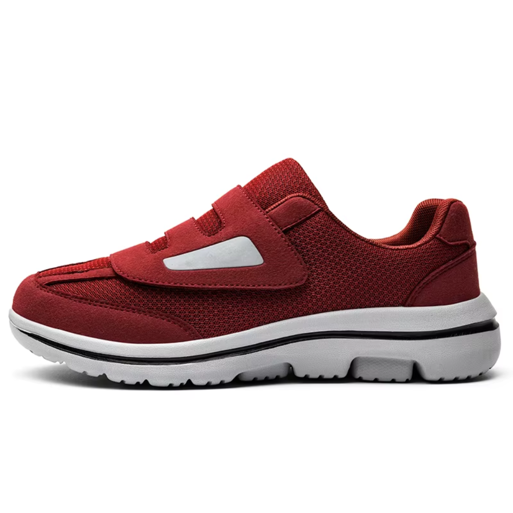 Wide-Fit Adjustable Footwear for Sensitive Feet — Hook-and-Loop Straps