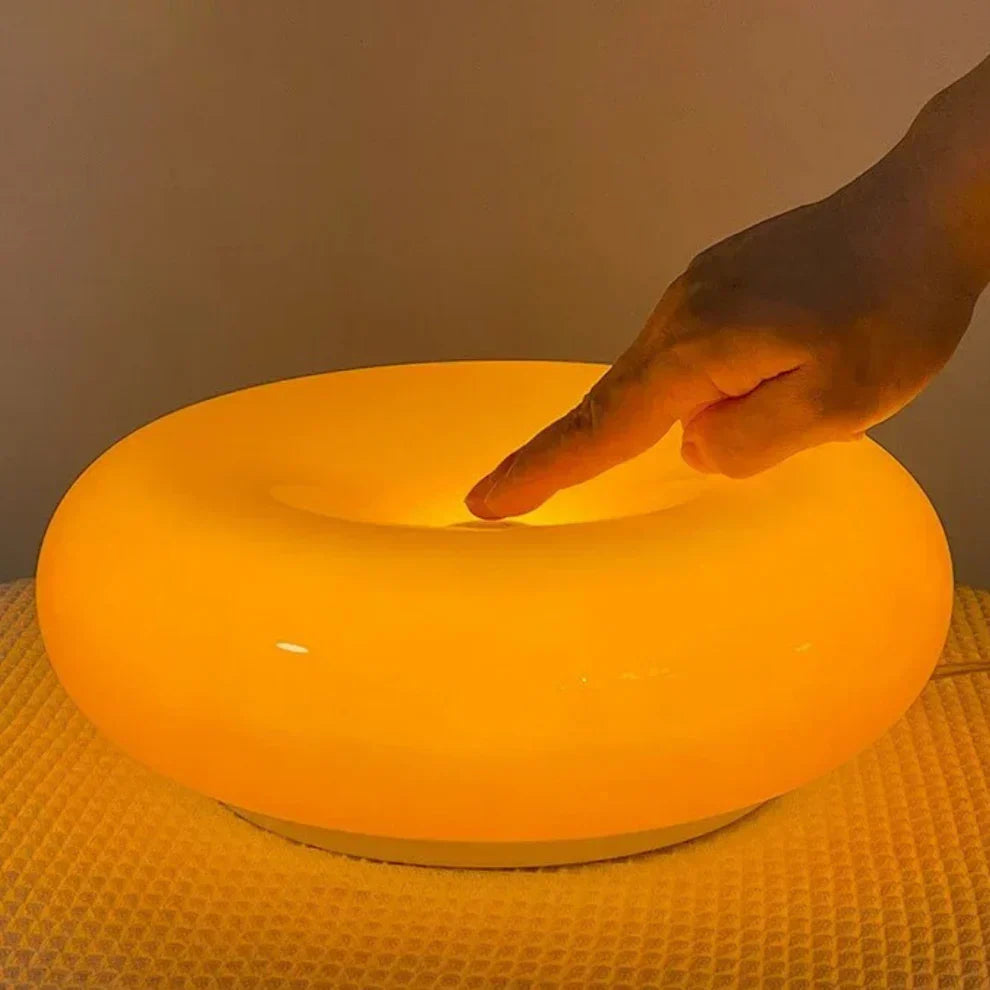 Candeeiro tátil recarregável — Luz redonda sem fios, 3 níveis de luminosidade