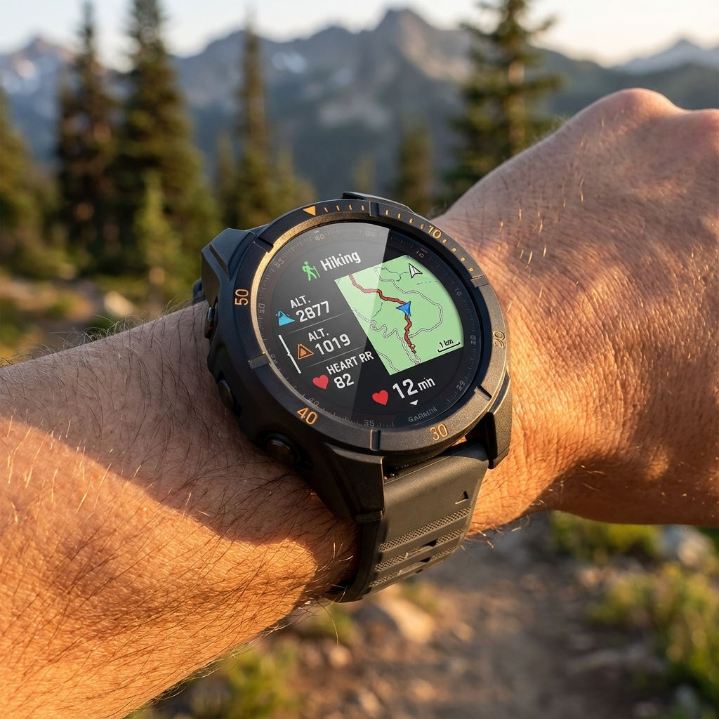 Beskyttelsesdeksel til Garmin Fenix 8 og Descent Mk3i med glassbeskyttelse
