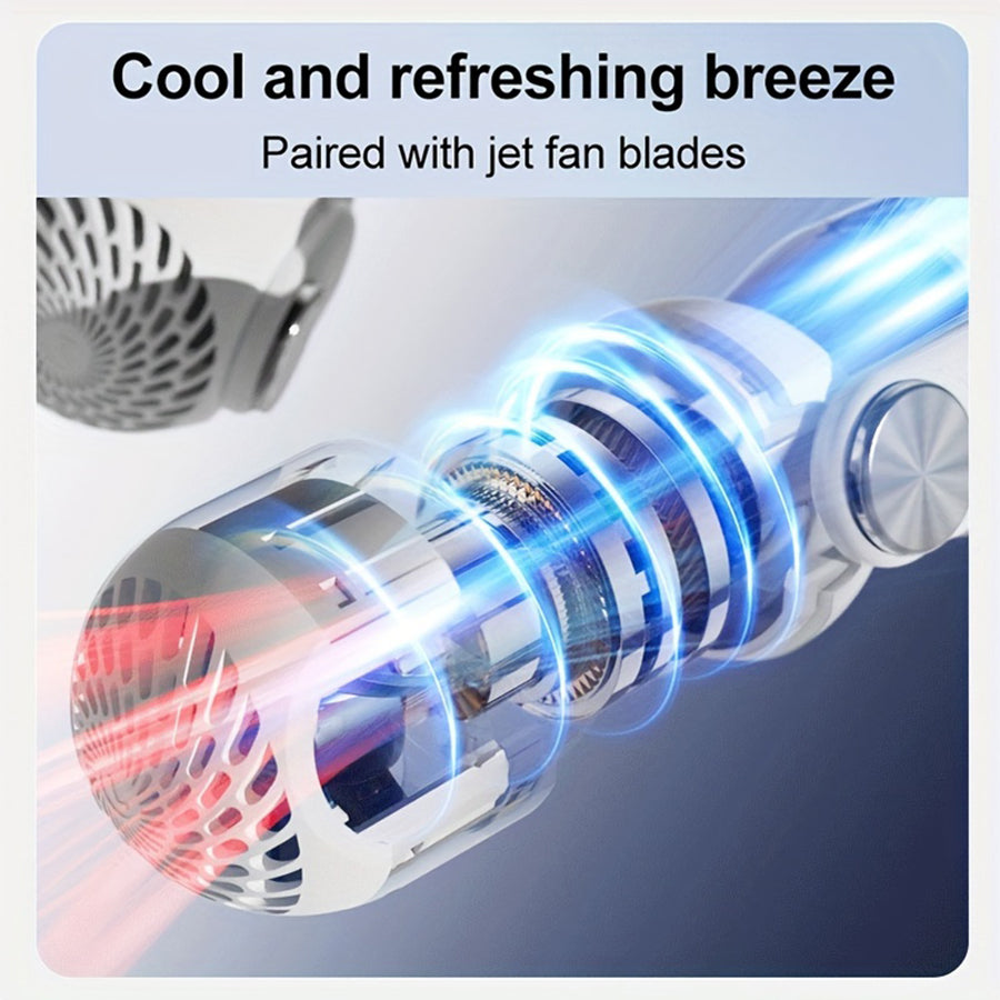 Kompakter Nackenventilator – 45° verstellbarer Luftstrom