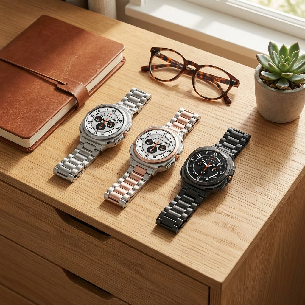 Samsung Galaxy Watch Ultra 47mm Strap – Stainless Steel, Adjustable