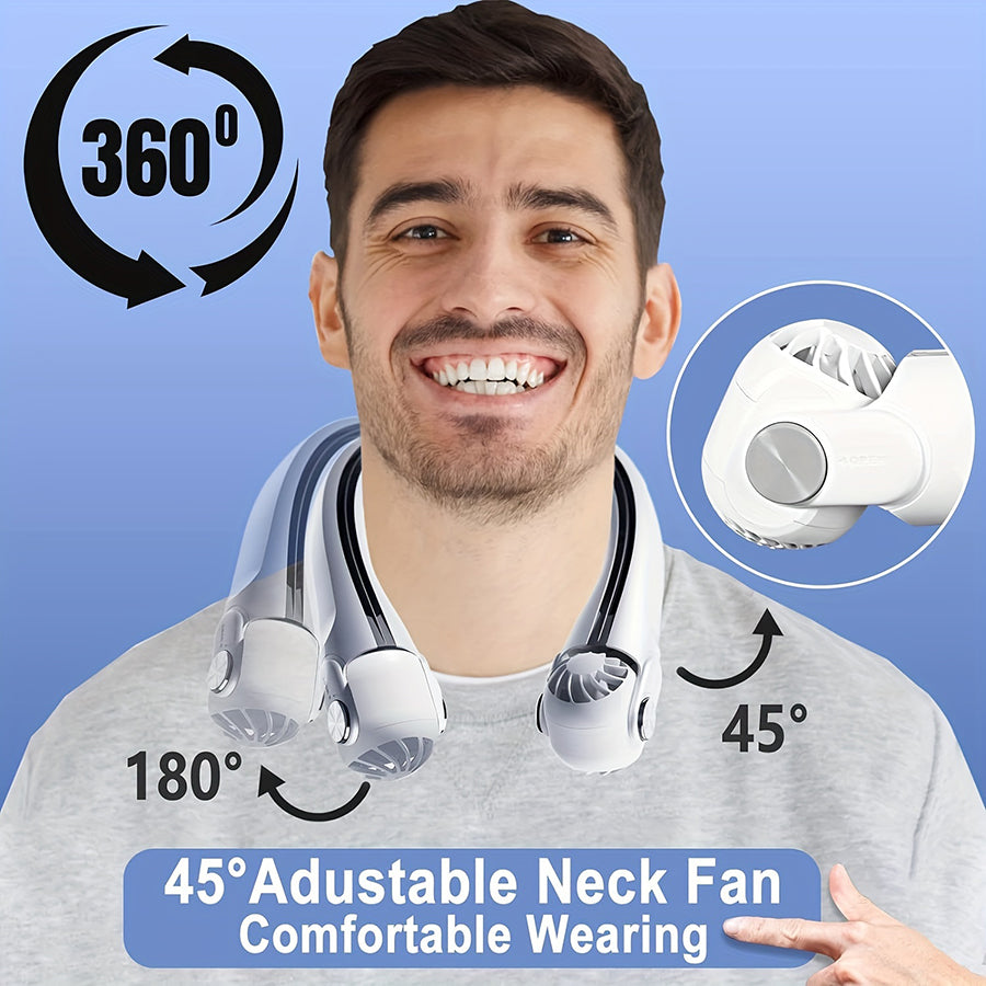 Kompakter Nackenventilator – 45° verstellbarer Luftstrom