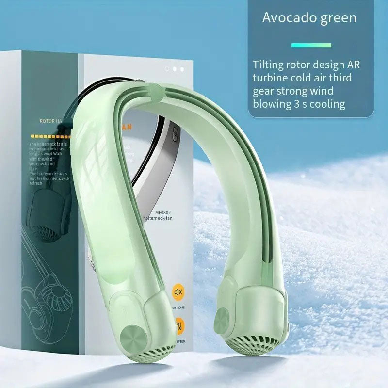 Kompakter Nackenventilator – 45° verstellbarer Luftstrom