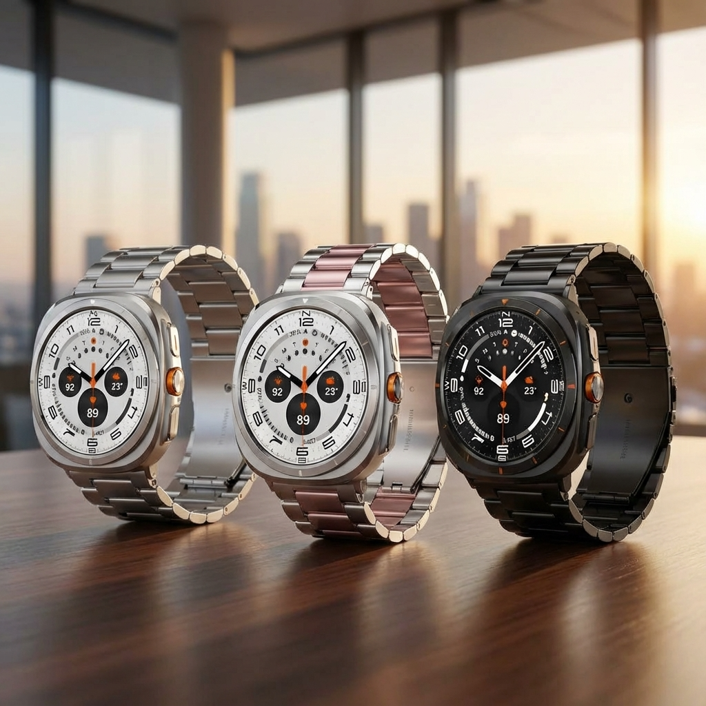 Samsung Galaxy Watch Ultra 47mm Strap – Stainless Steel, Adjustable