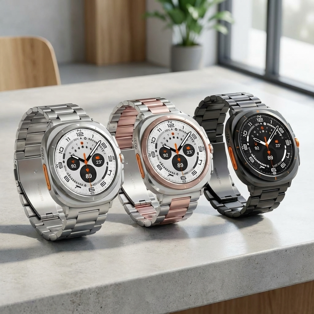 Samsung Galaxy Watch Ultra 47mm Strap – Stainless Steel, Adjustable