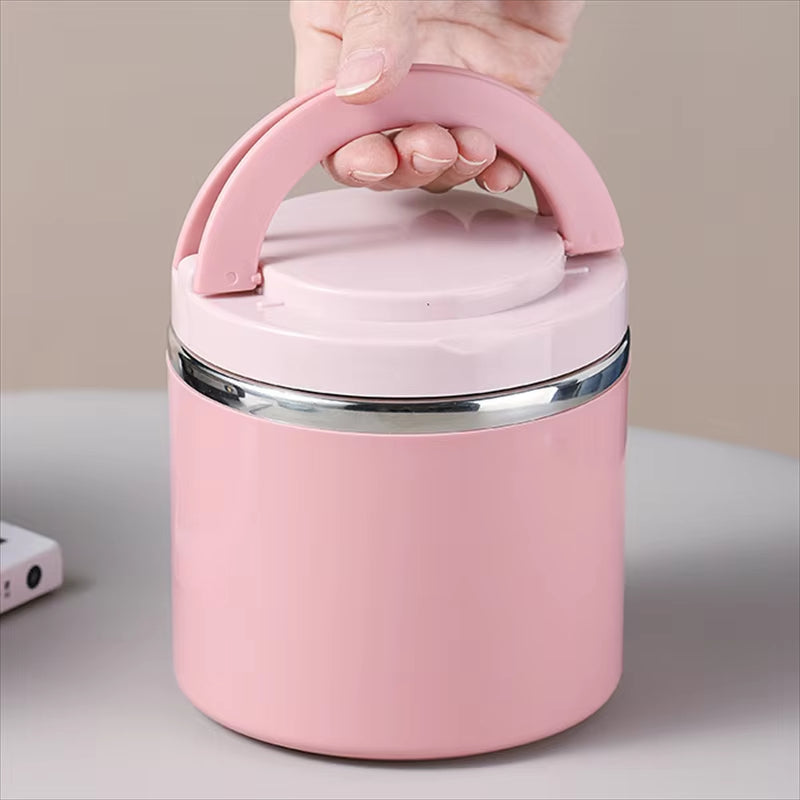 Stainless Steel Thermal Food Jar — Wide-Mouth, Leak-Proof, 21 oz & 34 oz