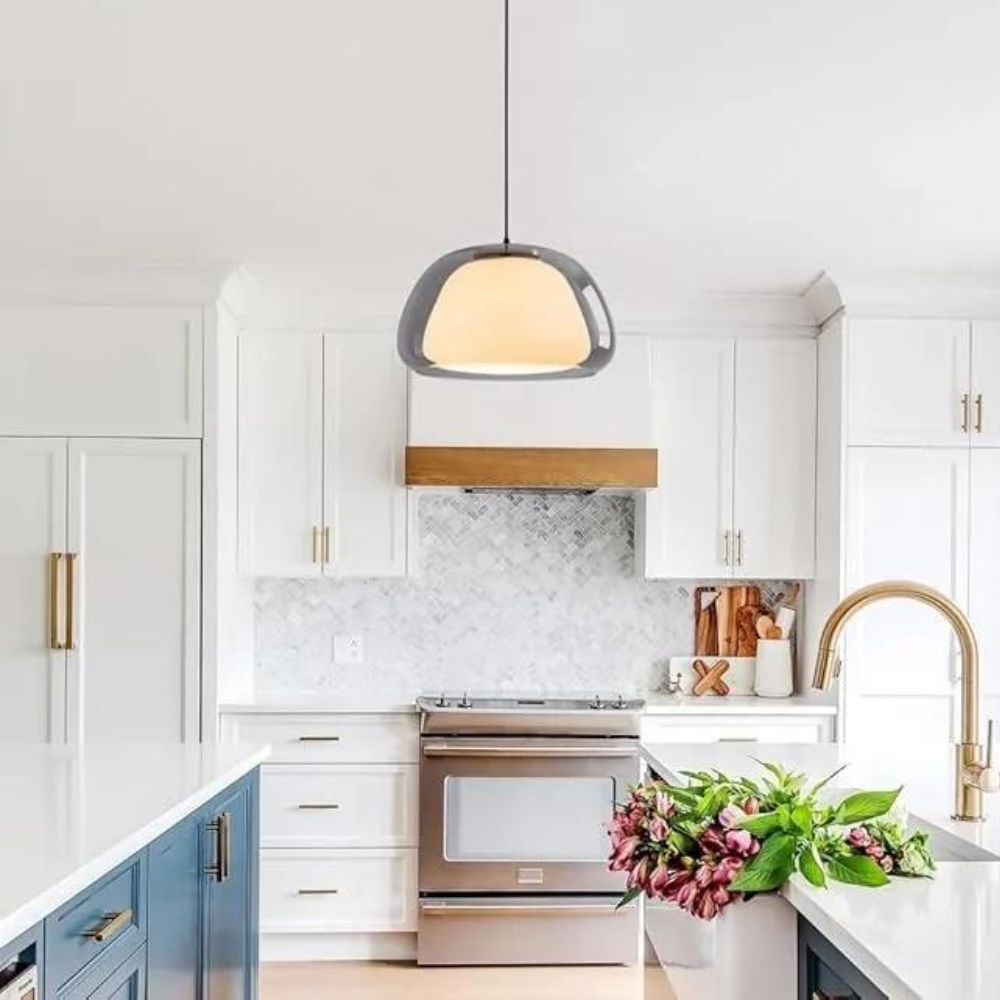 Lunara | Double Glass Dome Pendant Light With Soft Glow