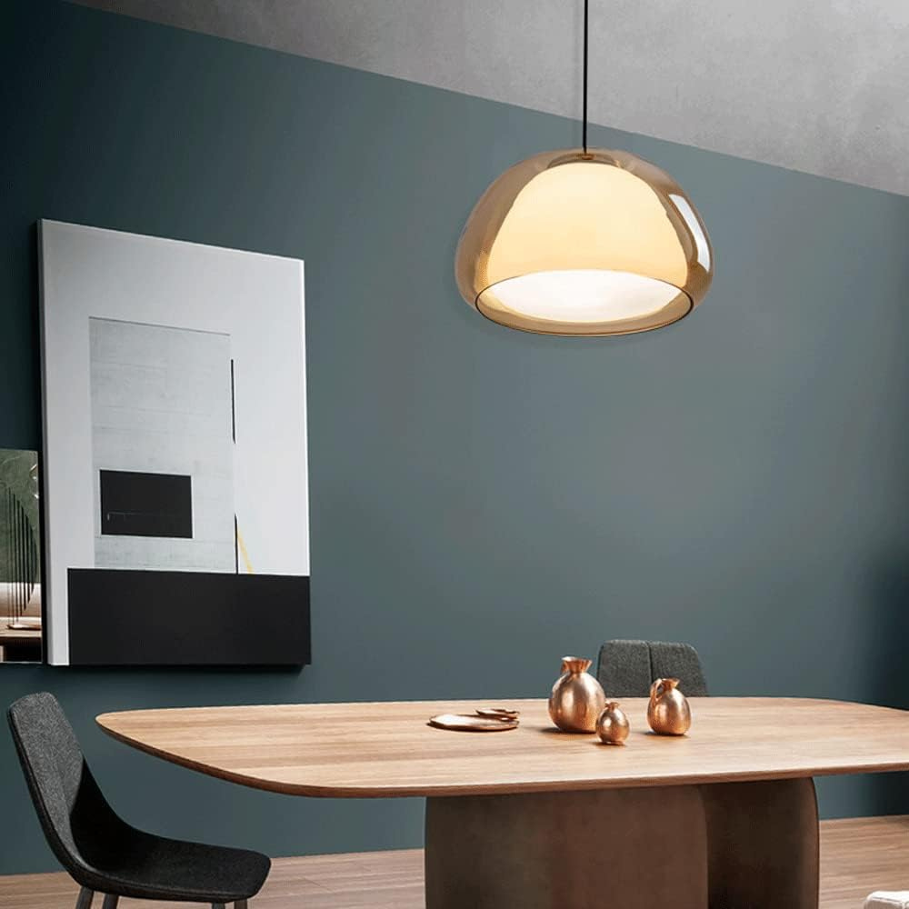 Lunara | Double Glass Dome Pendant Light With Soft Glow