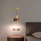Vintage Ember Holz Wandleuchte