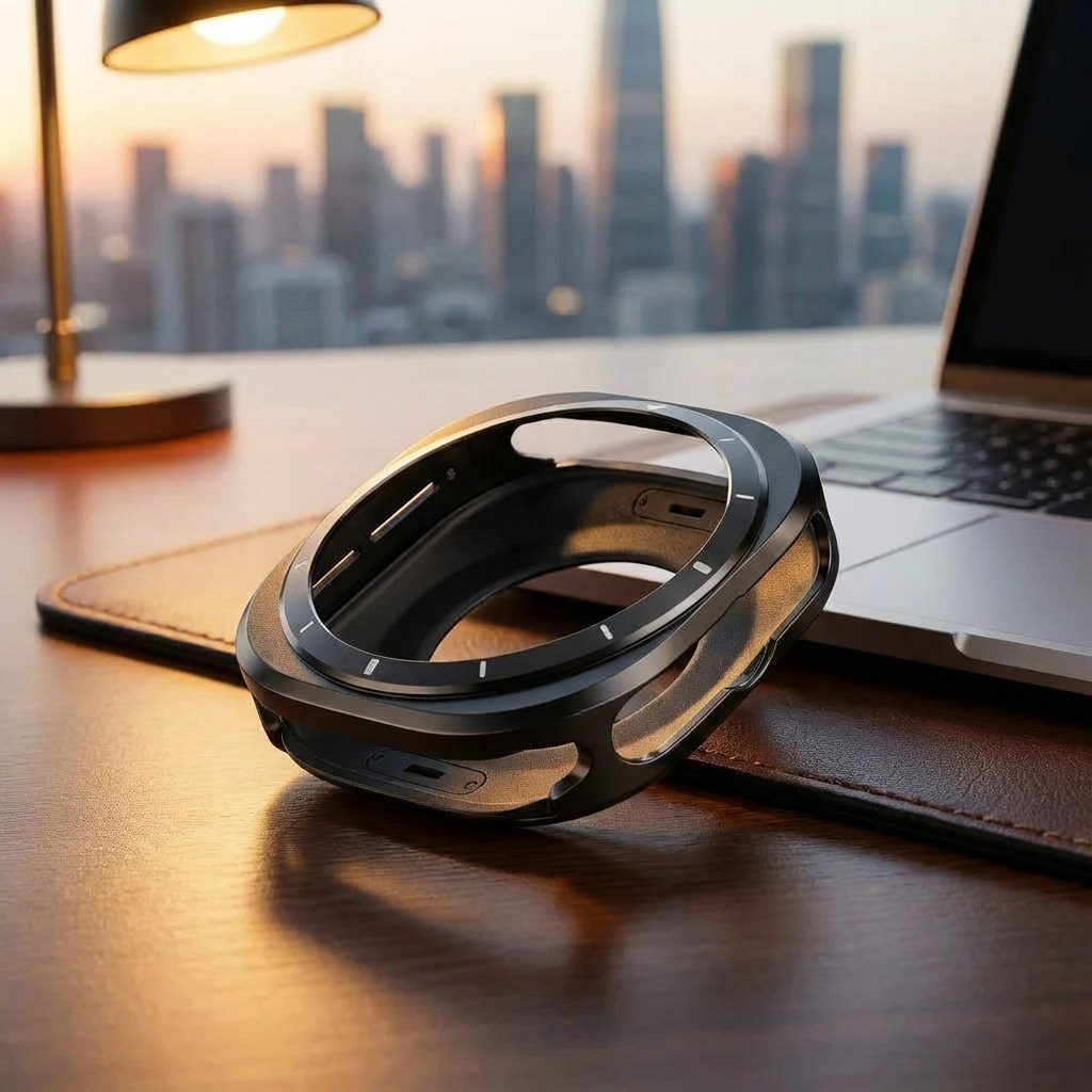 Capa metálica de encaixe para Samsung Galaxy Watch 7 Ultra 47mm — Ecrã aberto