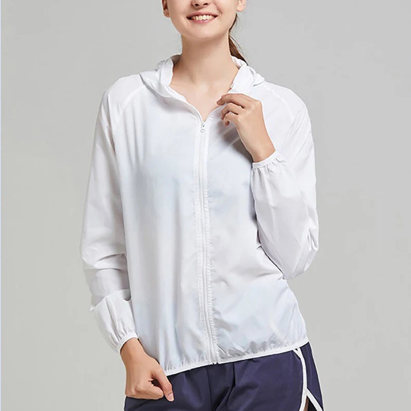 Packable Rain Shell Jacket — UPF 40+ Sun Protection, Quick-Dry