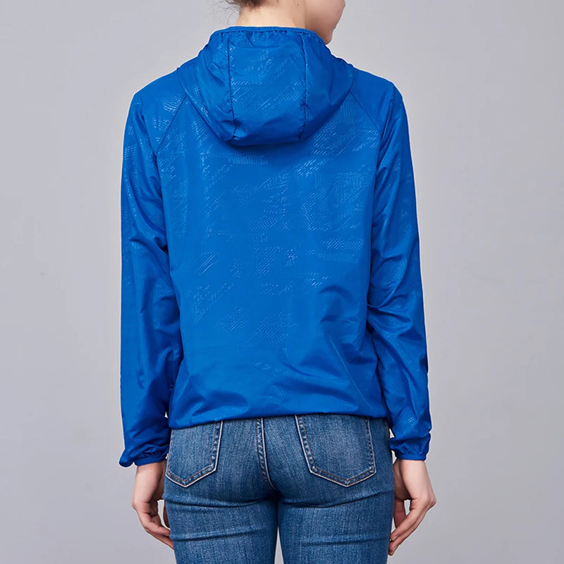 Packable Rain Shell Jacket — UPF 40+ Sun Protection, Quick-Dry
