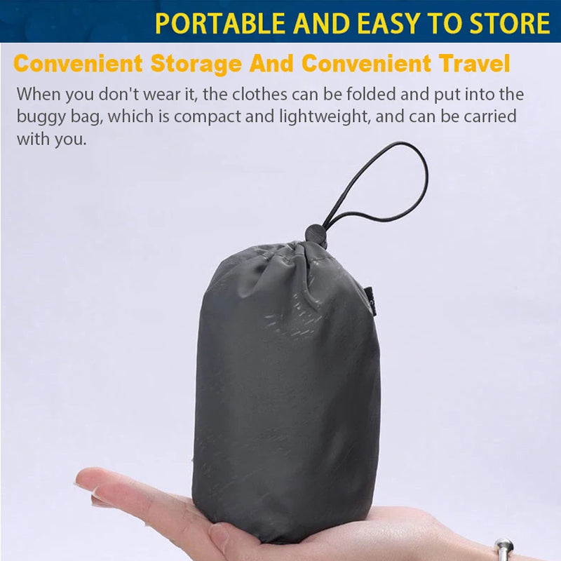 Packable Rain Shell Jacket — UPF 40+ Sun Protection, Quick-Dry