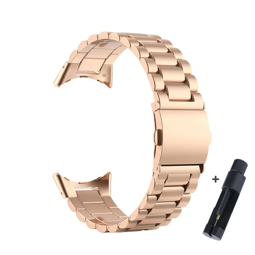 Cinturino con chiusura in acciaio per Google Pixel Watch e Pixel Watch 2, 41mm