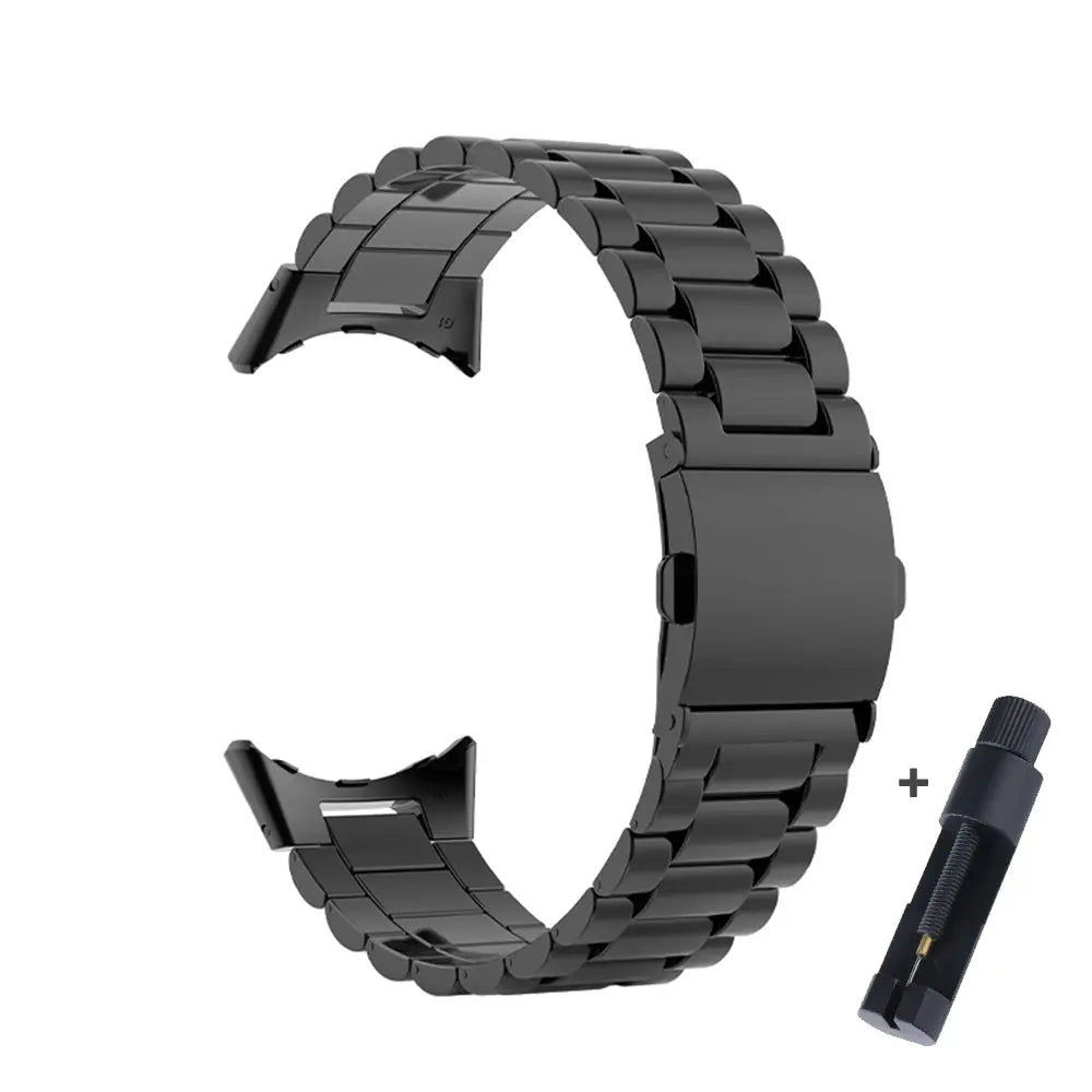 Cinturino con chiusura in acciaio per Google Pixel Watch e Pixel Watch 2, 41mm