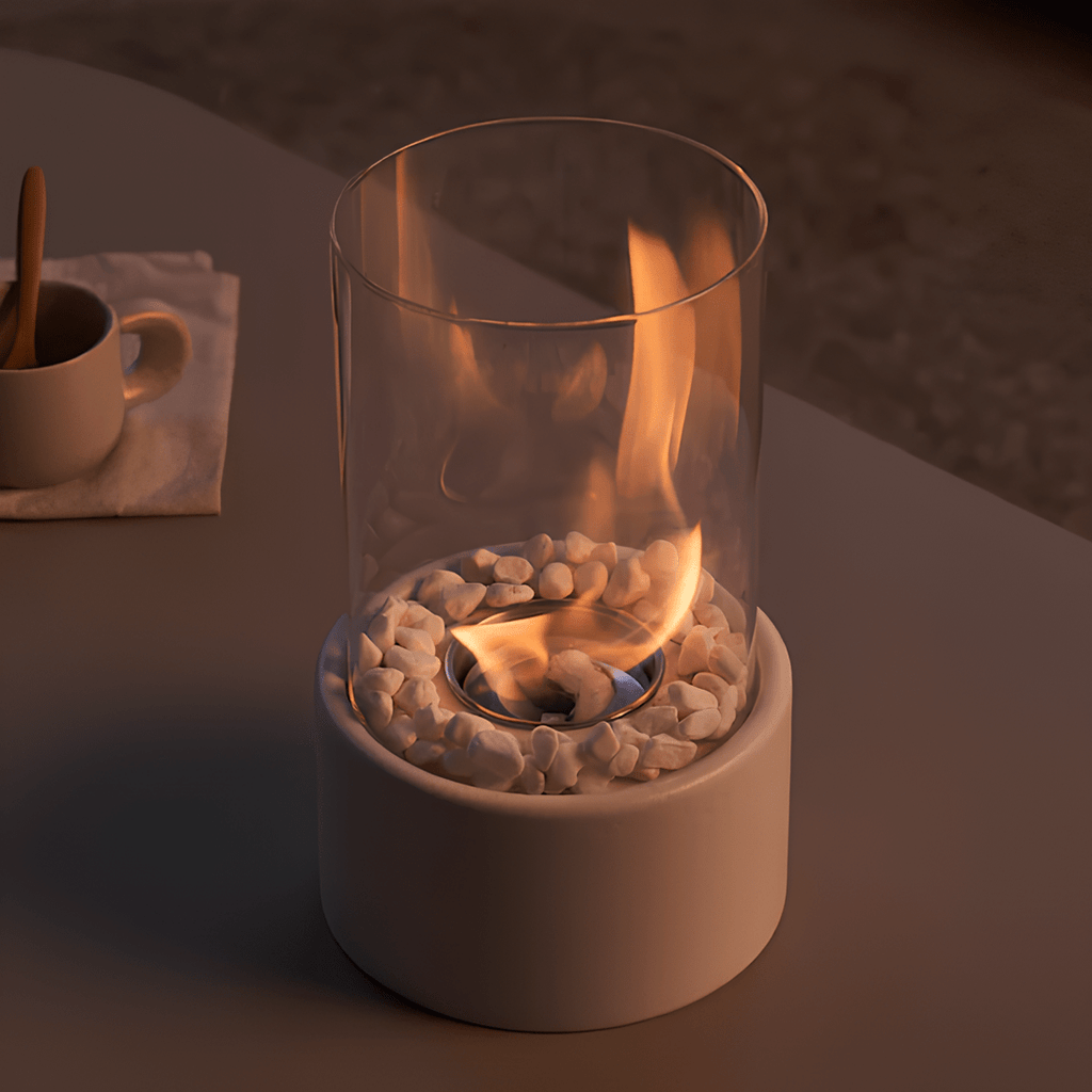 Lampe à huile en verre rechargeable LumaGlow — Lueur chaleureuse de bougie