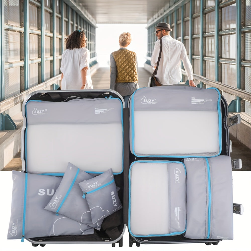 Portable 7pcs Suitcase Organizing Bag Set for Travel - Euroselle