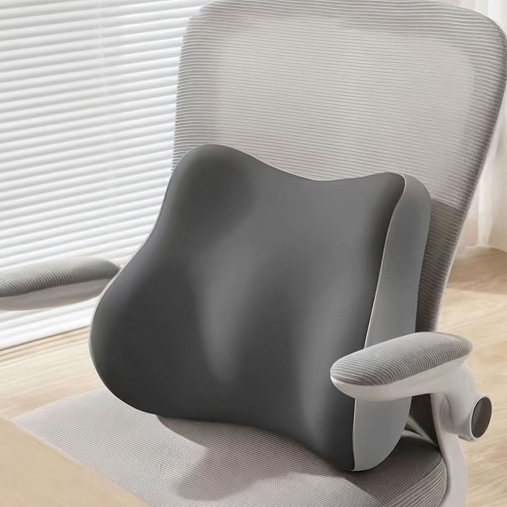 Memory Foam Lower Back Cushion — Ergonomic Posture Support Pad