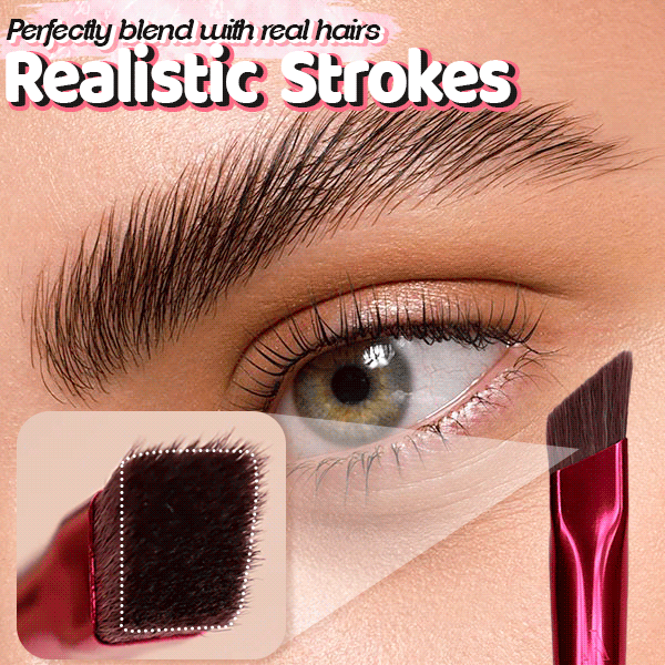 Brosse tampon pour sourcils à effet poil à poil — Sourcils naturels, effet microblading