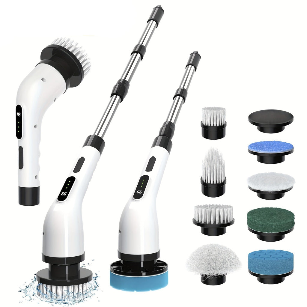 9-in-1 Multifunctional Electric Cleaning Brush Set for Home & Car - Euroselle