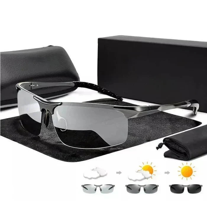 Photochromic Reading Glasses — UV400, Blue Light Filter, TR90