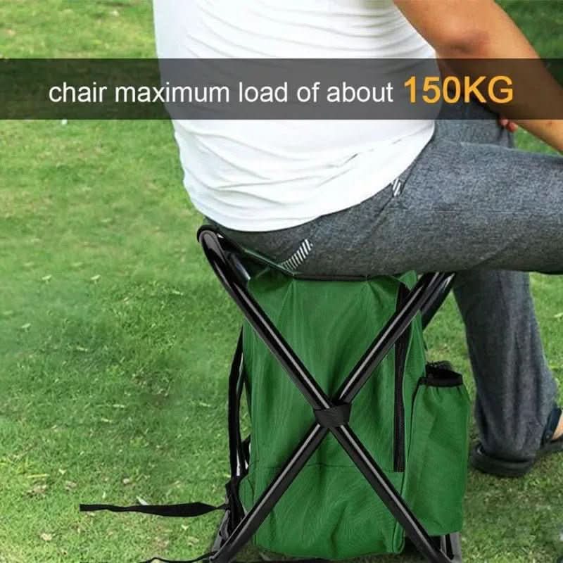 TrailChair 3v1 maskovací batoh — skládací židle, vestavěná chladicí taška