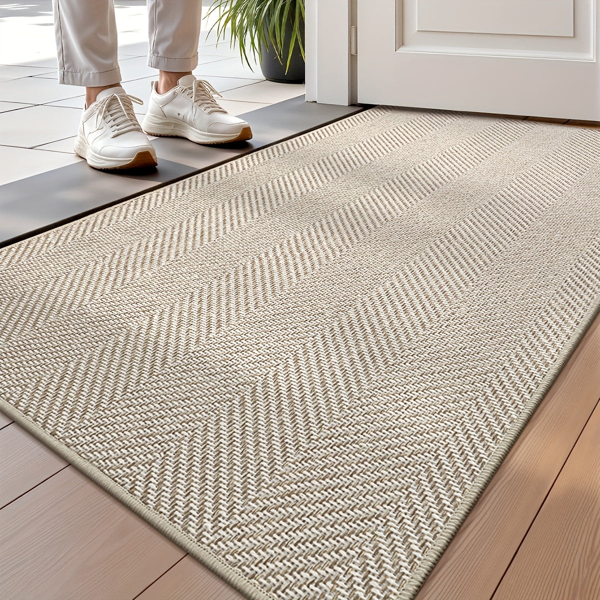 Durable Summer & Autumn Striped Entry Mat - Euroselle