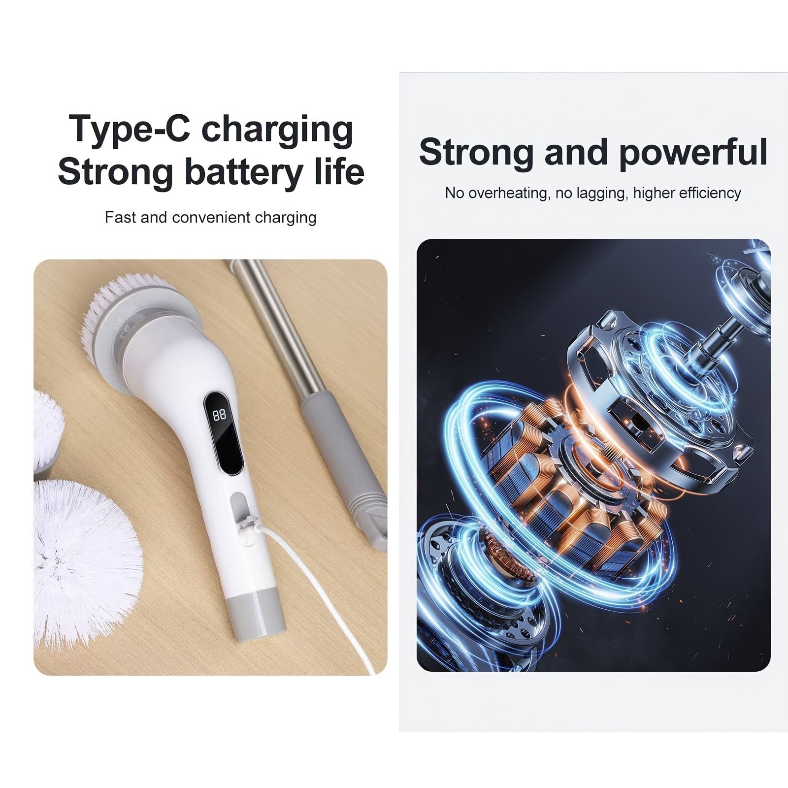 9-in-1 Multifunctional Electric Cleaning Brush Set for Home & Car - Euroselle