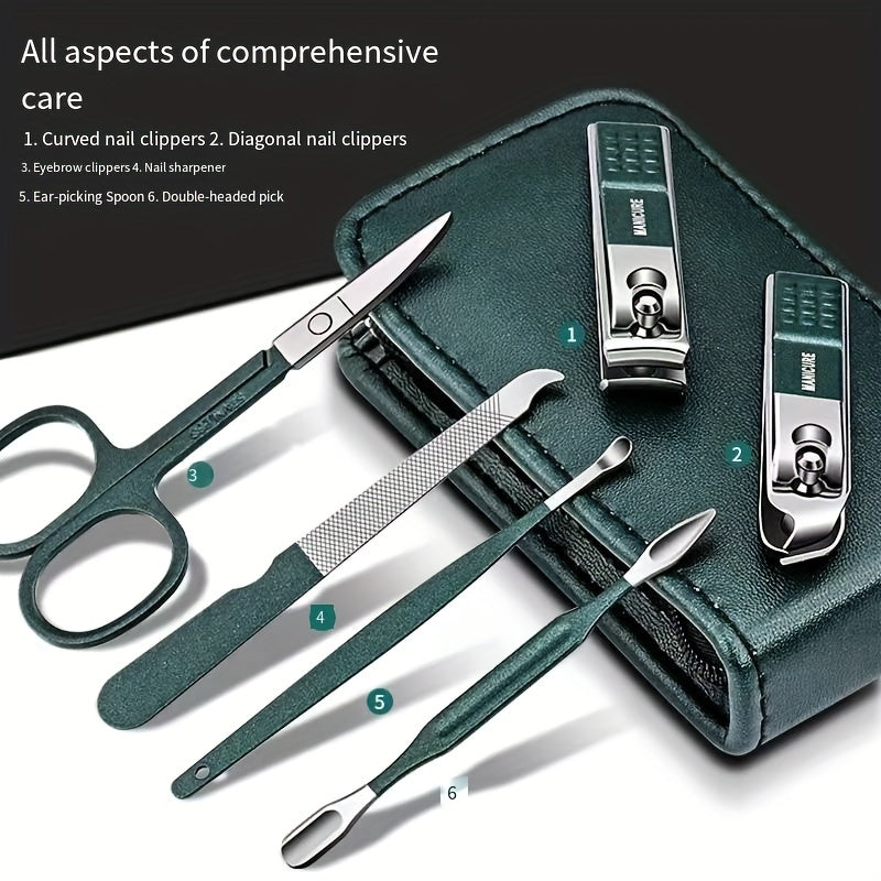 6pcs Portable Nail & Ear Care Kit for Home Use - Euroselle