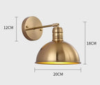 Arm Mounted Antique Wall Lamp