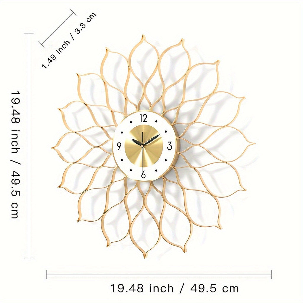 Goldene hohle Luxus-Wanduhr - Euroselle