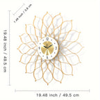 Goldene hohle Luxus-Wanduhr - Euroselle