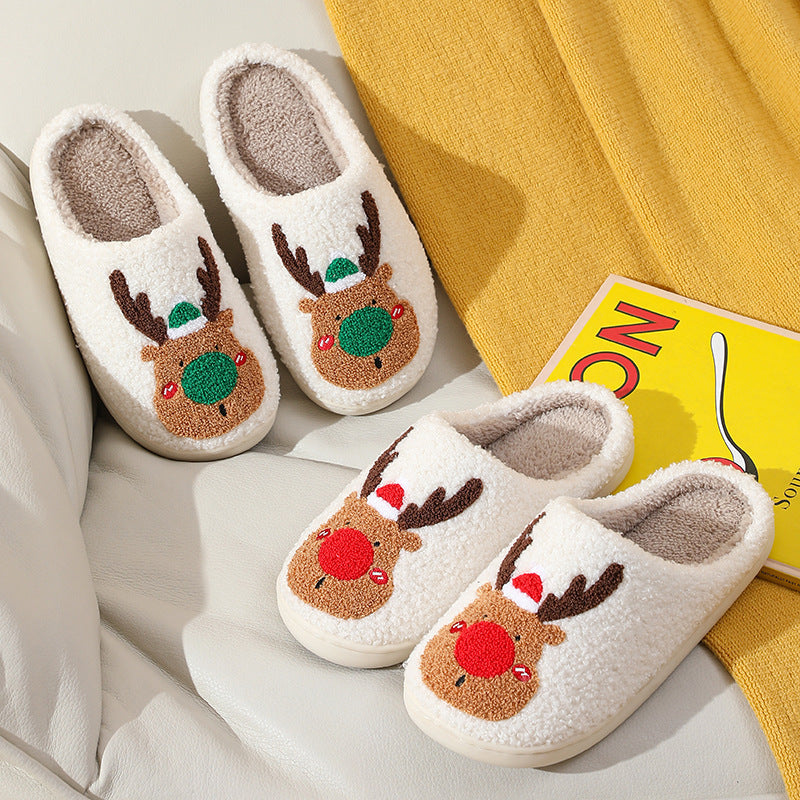 Chaussons de Noël pour femmes – Design Renne
