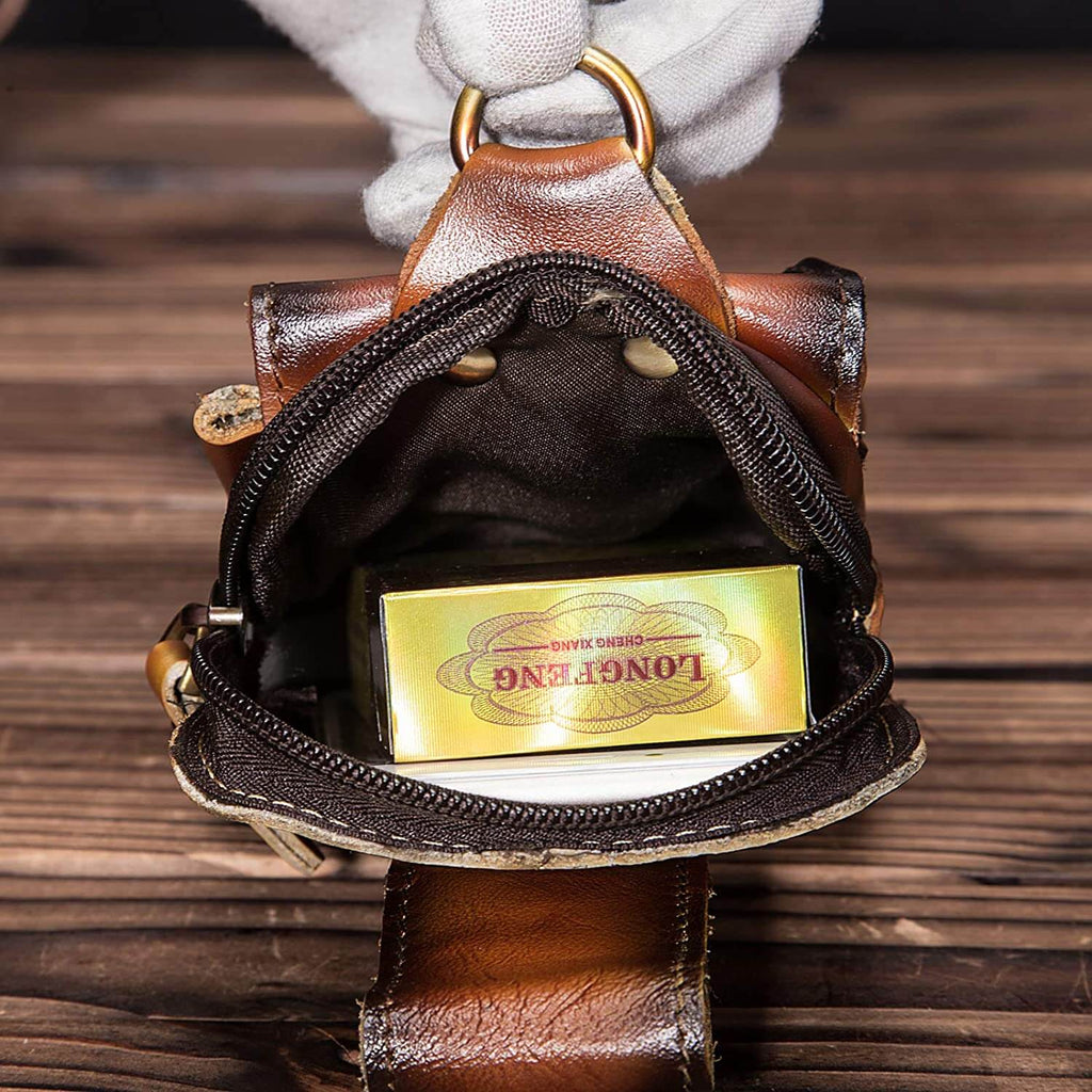 Men's Premium Leather Belt Pouch | Euroselle
