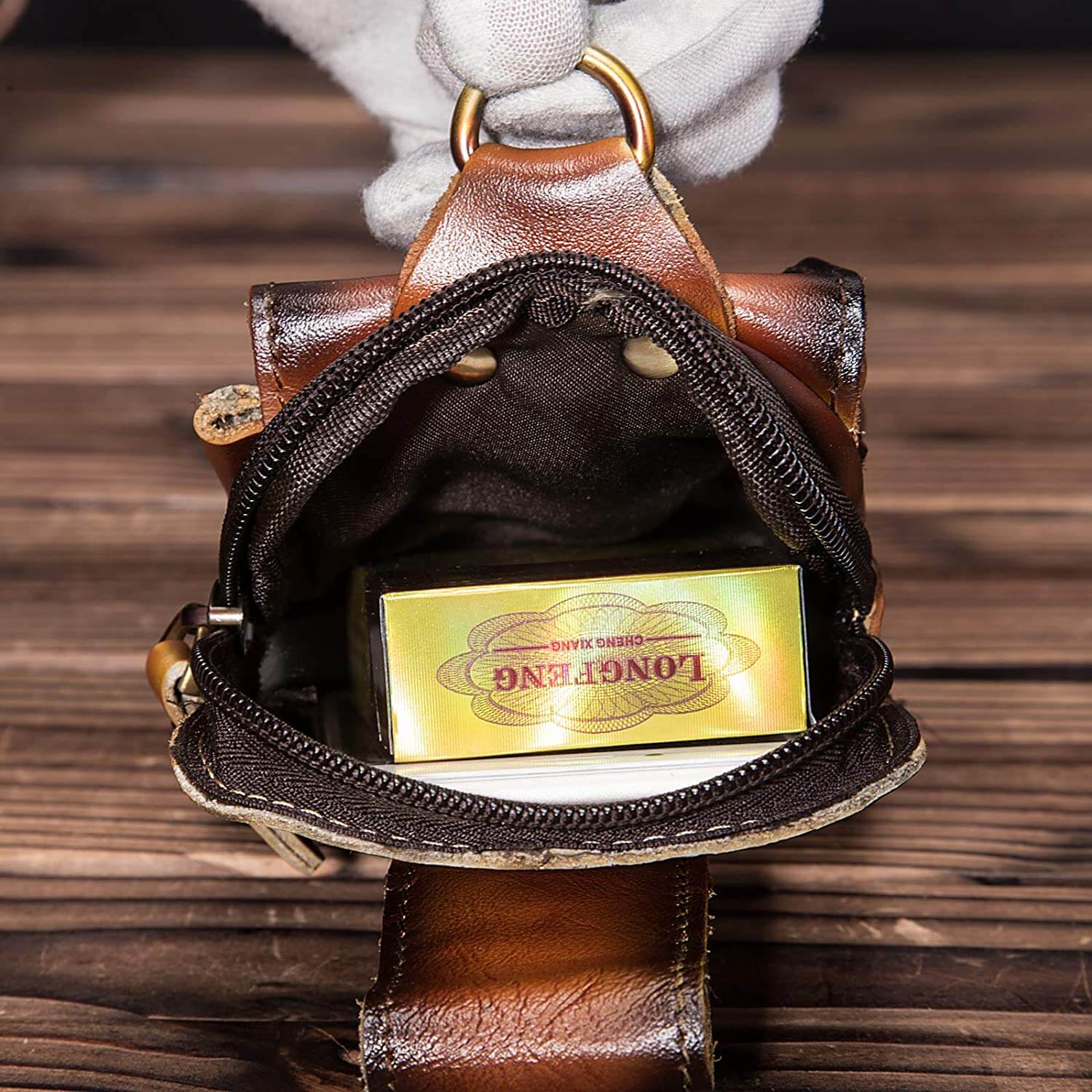 Men's Premium Leather Belt Pouch | Euroselle