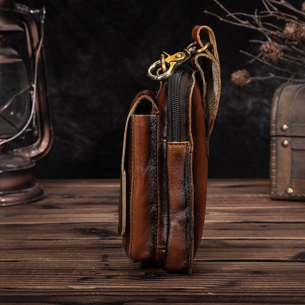 Men's Premium Leather Belt Pouch | Euroselle