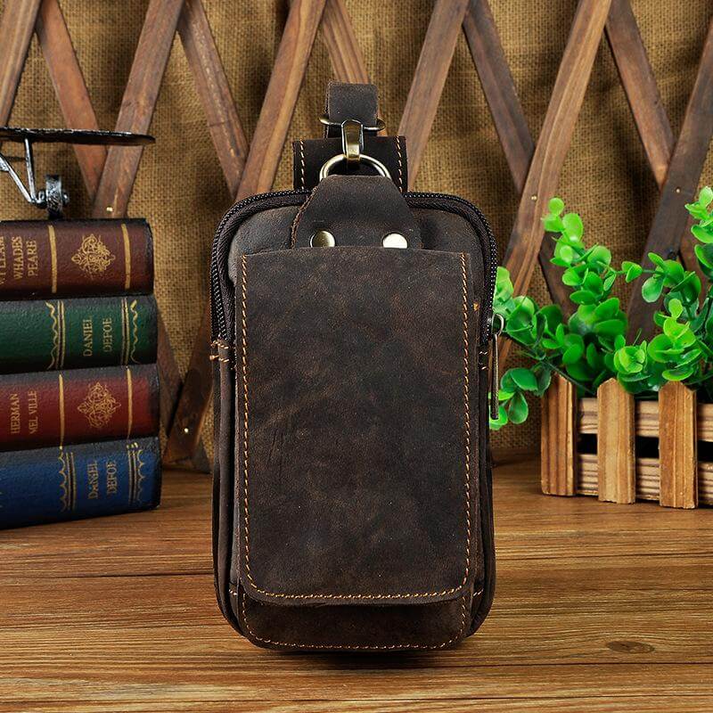 Men's Premium Leather Belt Pouch | Euroselle