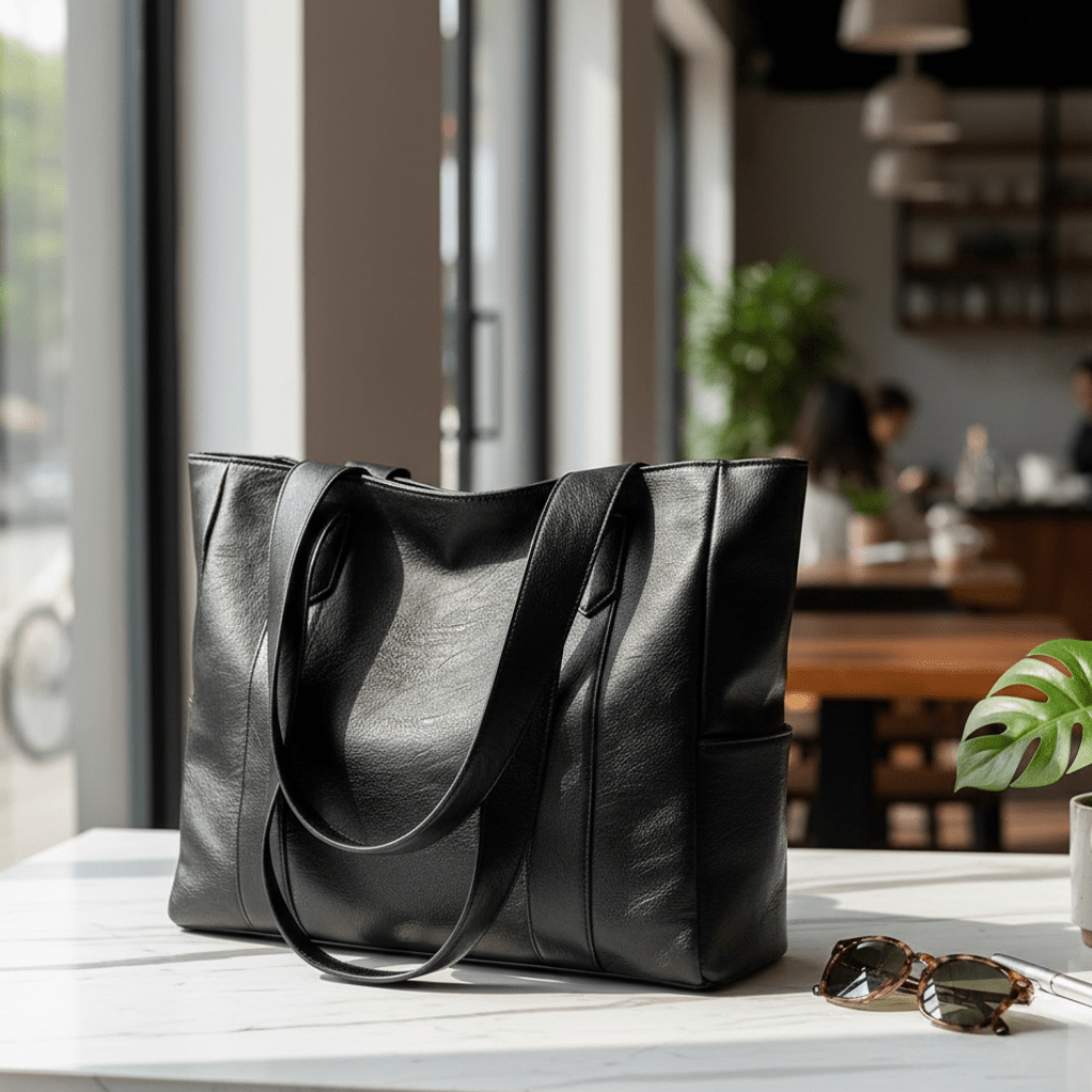 Elegante borsa a spalla in pelle dallo stile rétro e dalla superficie liscia | Euroselle