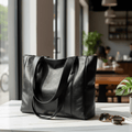 Elegante borsa a spalla in pelle dallo stile rétro e dalla superficie liscia | Euroselle